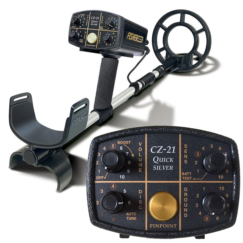Fisher CZ-21 Metal Detector with 8" Search Coil